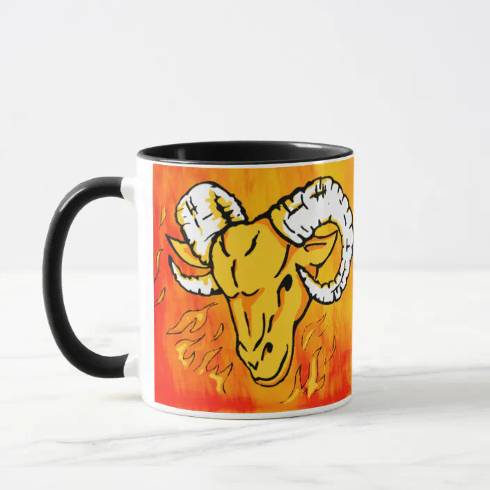 ARIES RAINBOW ZODIAC SYMBOL CUSTOM 11 OUNCE COFFEE MUG CUP PERSONALIZED W/ NAME ARIES RAINBOW ZODIAC SYMBOL CUSTOM 11 OUNCE COFFEE MUG CUP PERSONALIZED W/ NAME