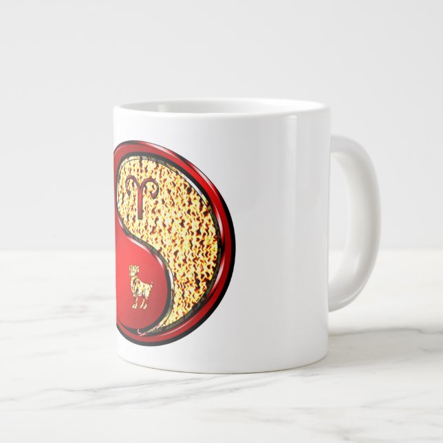 Aries the Ram Giant Coffee Mug (Front Right)
