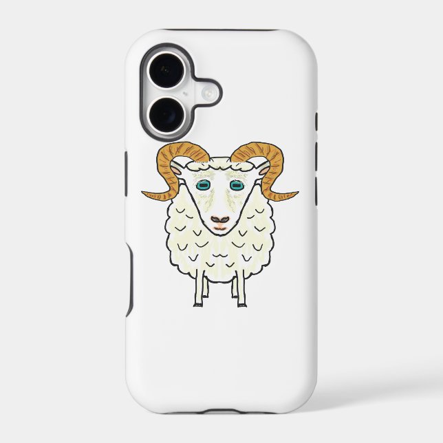 Aries the Ram Iphone Case (Back)