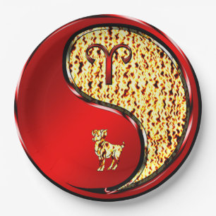 Aries the Ram Paper Plates