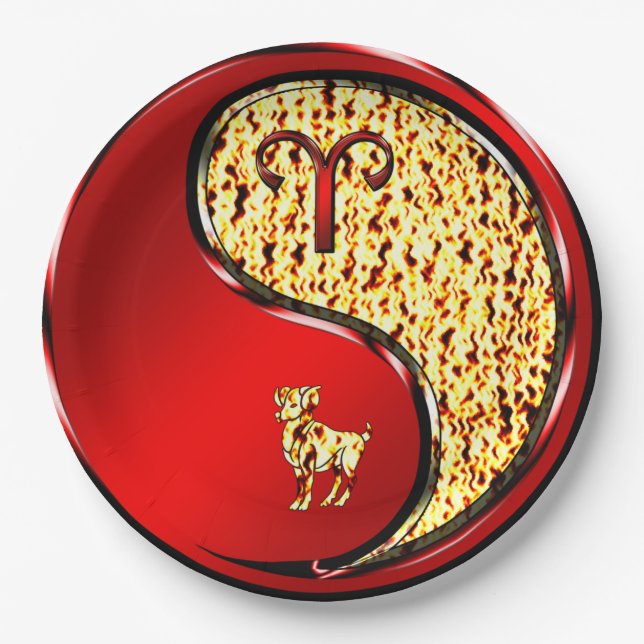 Aries the Ram Paper Plates (Front)