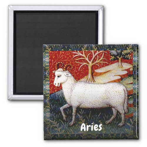 Aries the Ram Zodiac Sign Birthday Party Magnet