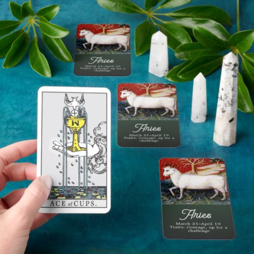 Aries the Ram Zodiac Sign Fortune Telling Tarot Cards