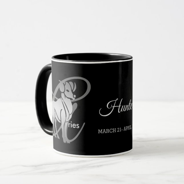Aries ♈ the Ram - Zodiac Sign Mug (Front Left)