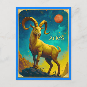 Aries the Ram Zodiac Sign Postcard