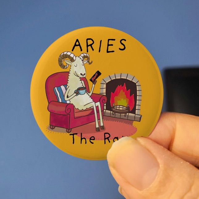 Aries the Ram zodiac star constellation Button (Creator Uploaded)
