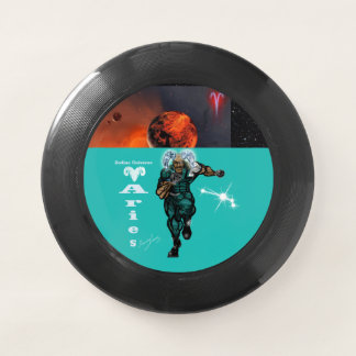 Aries Theme birthday party favor frisbee .
