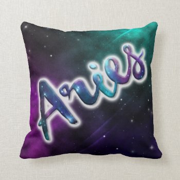 Aries Throw Pillow 16x16 by MyAstralLife at Zazzle