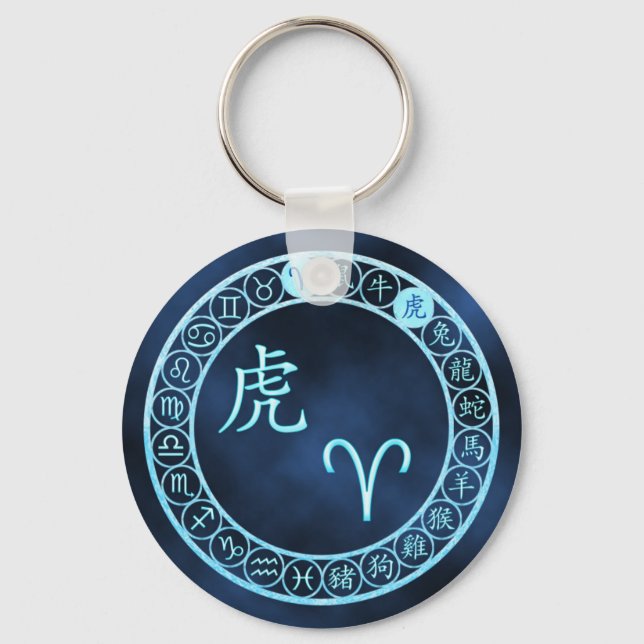 Aries/Tiger Keychain (Front)