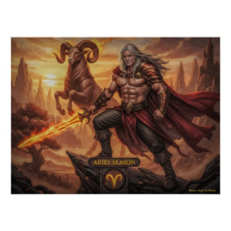 Aries Warrior Poster