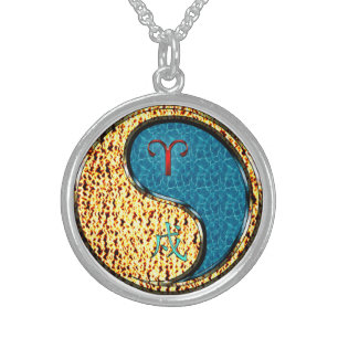 Aries & Water Dog Sterling Silver Necklace