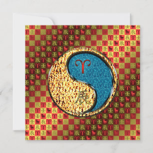 Aries & Water Dragon Card