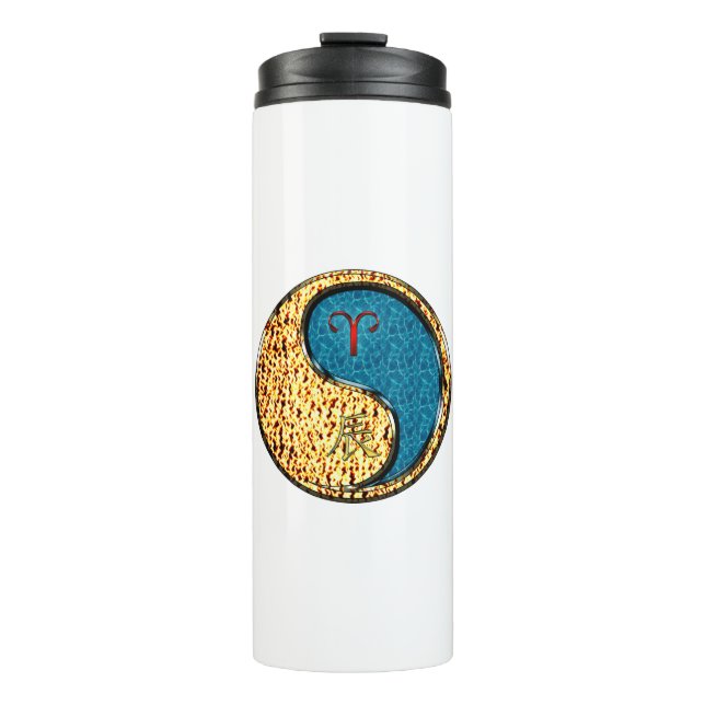 Aries & Water Dragon Thermal Tumbler (Front)