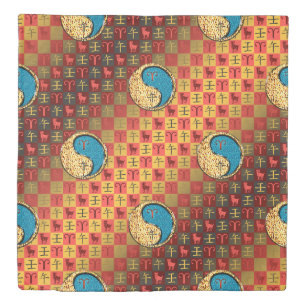 Aries & Water Horse Duvet Cover