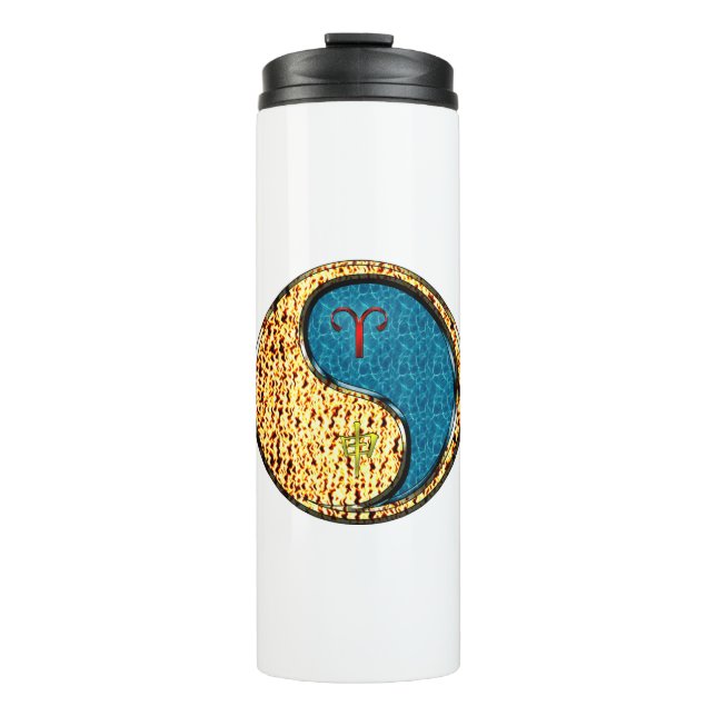 Aries & Water Monkey Thermal Tumbler (Front)