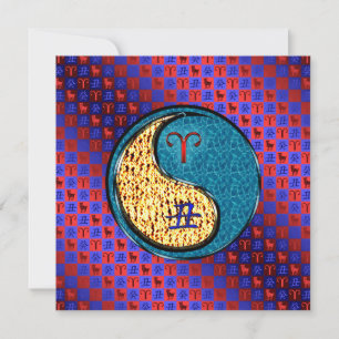 Aries & Water Ox Card