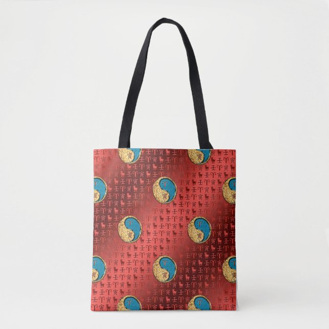 Aries & Water Tiger Tote Bag (Front)