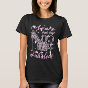 Aries Women 55 & Fabulously Sparkly High Heels 55t T-Shirt