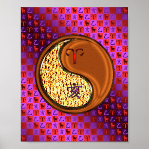 Aries & Wood Boar Poster