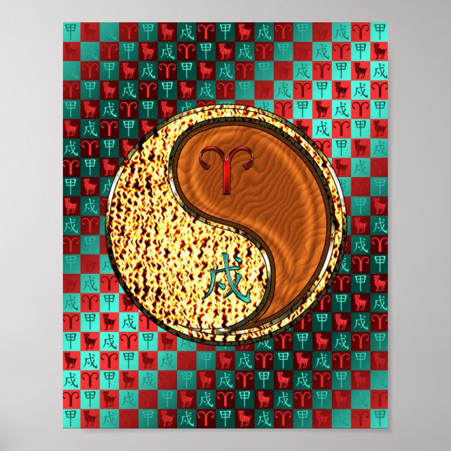 Aries & Wood Dog Poster (Front)