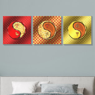 Aries & Wood Dragon Canvas Photo Tile