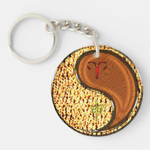 Aries & Wood Monkey Keychain
