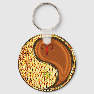Aries & Wood Monkey Keychain