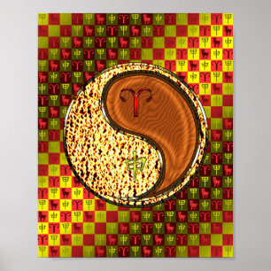 Aries & Wood Monkey Poster