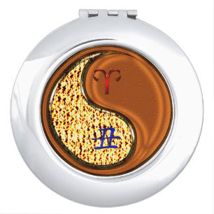 Aries & Wood Ox Compact Mirror