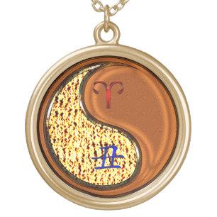 Aries & Wood Ox Gold Plated Necklace