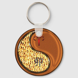 Aries & Wood Rabbit. Keychain