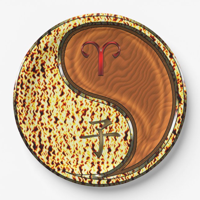 Aries & Wood Rat Paper Plates (Front)