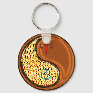 Aries & Wood Snake Keychain