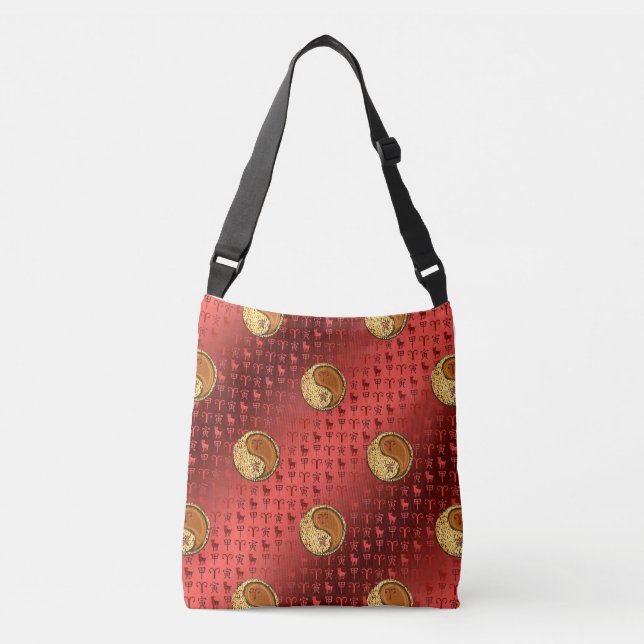 Aries & Wood Tiger Crossbody Bag (Front)