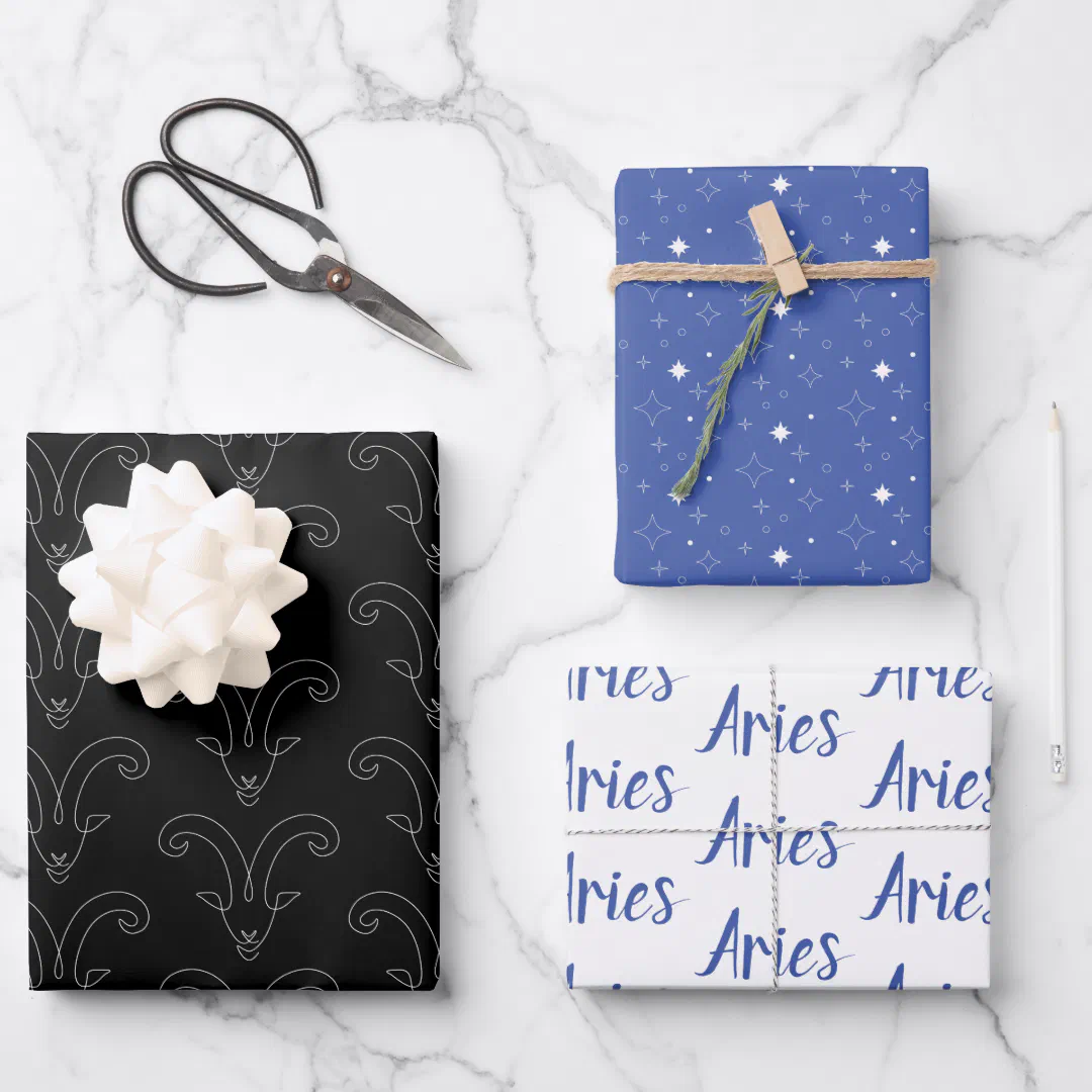 Aries Wrapping Paper | Set of 3