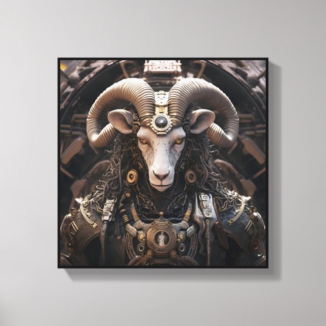 Aries Zodiac Art Canvas Print (Front)
