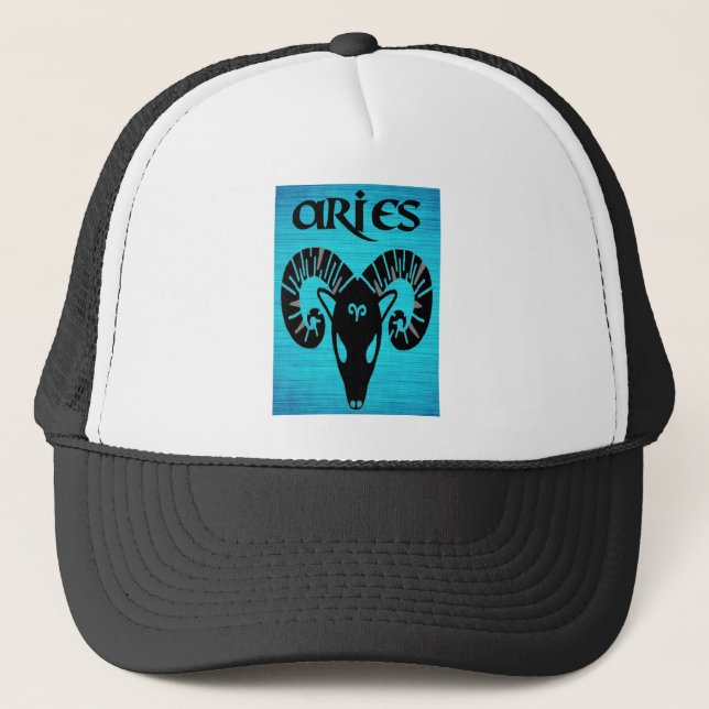 Aries zodiac art trucker hat (Front)