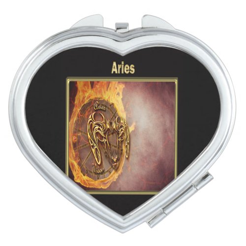 Aries Zodiac Astrology design Vanity Mirror