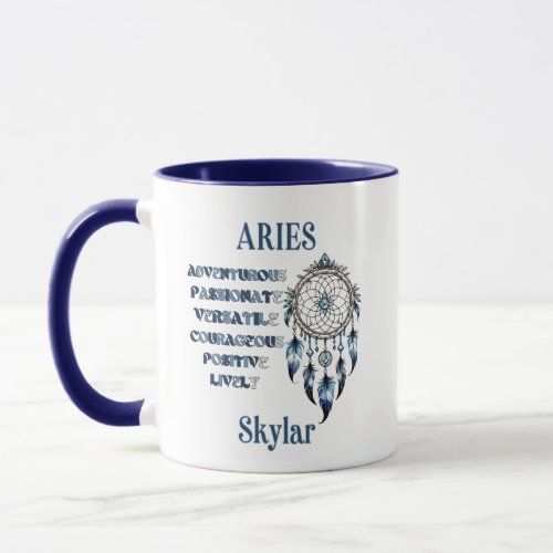 Aries Zodiac Birthstone Mug