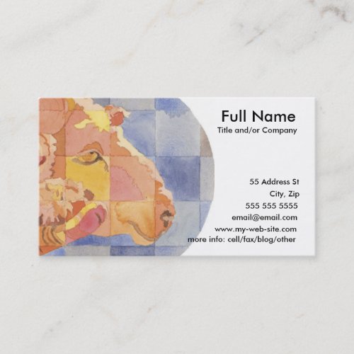 Aries Zodiac Business Card Template