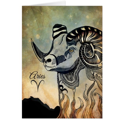 Aries Zodiac Cards (Front)