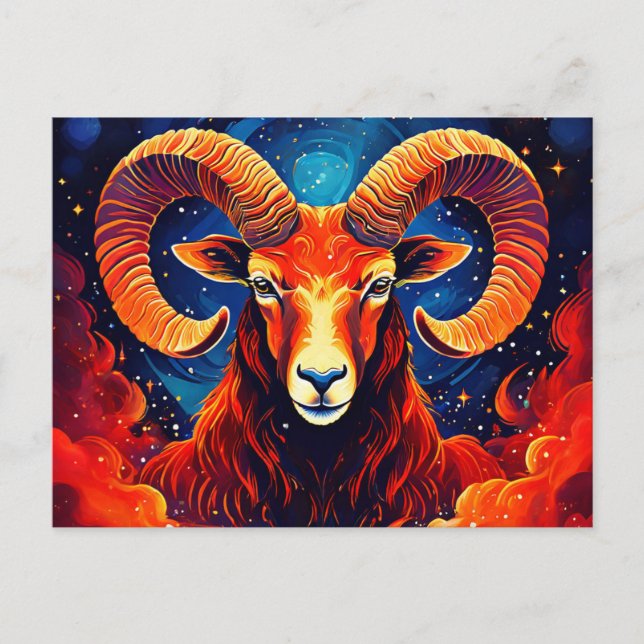 Aries Zodiac Collection Postcard (Front)