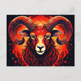 Aries Zodiac Collection Postcard