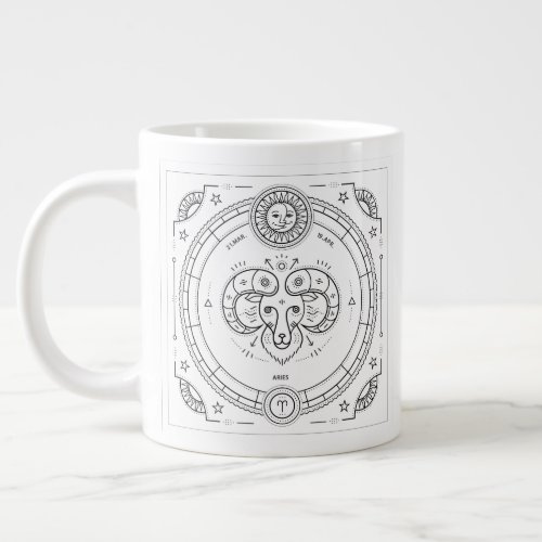 Aries Zodiac Custom Birthday Mug