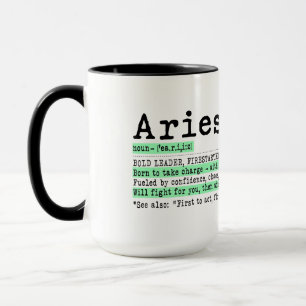 Aries Zodiac Definition Mug