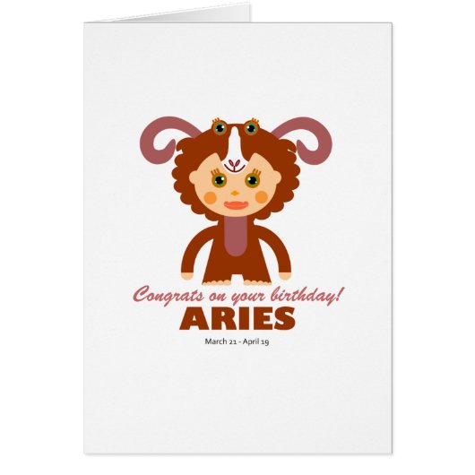 Aries Zodiac for Kids (Front)
