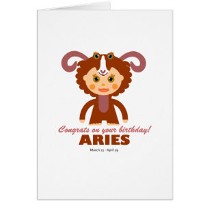 Aries Zodiac for Kids Cards