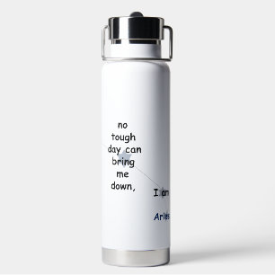Aries Zodiac Fun Inspiring Design Daily Use & More Water Bottle