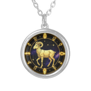 ♈ Aries Zodiac Gift For Everyday Style ✨ Silver Plated Necklace