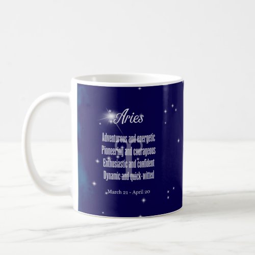 Aries Zodiac Horoscope Astrological Constellation Coffee Mug